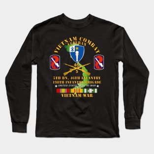 5th Bn 46th Infantry - 198th Infantry Bde w VN SVC Long Sleeve T-Shirt